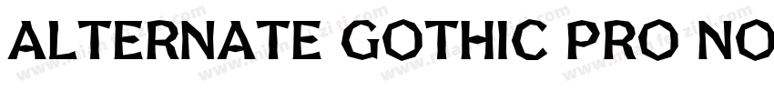 Alternate Gothic Pro No1字体转换